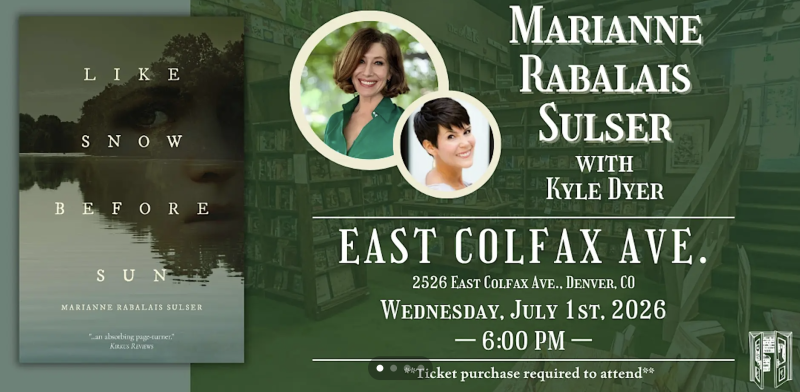 Book Talk:  Marianne Rabalais Sulser's Debut Novel, LIKE SNOW BEFORE SUN